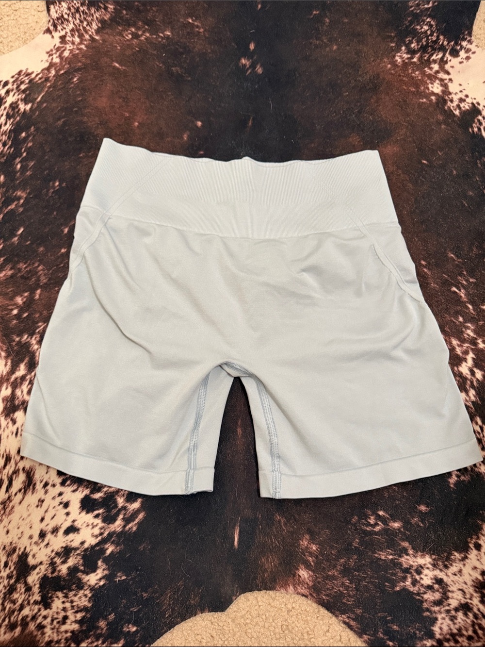 Oner Active Light Blue High-Waist Athletic Shorts